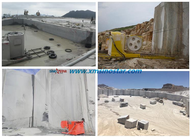 p3-granite diamond wire saw cutting