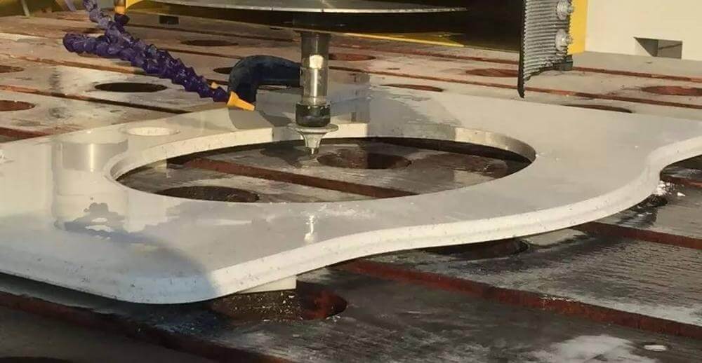 5 axis stone tile saw Round Cutting for countertop