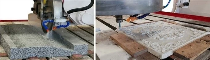 CNC Stone Tile Cutter with profiling and engraving function