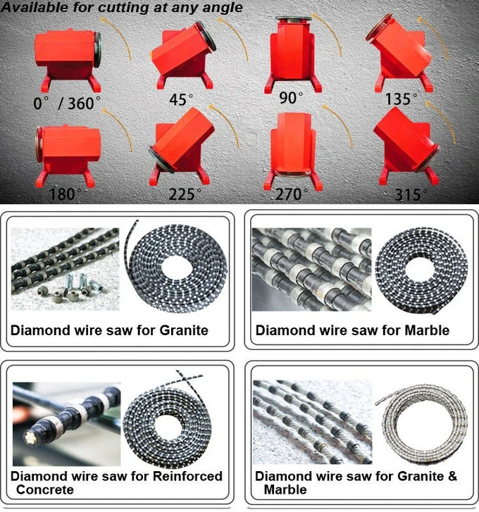 Details of quarry wire saw machine