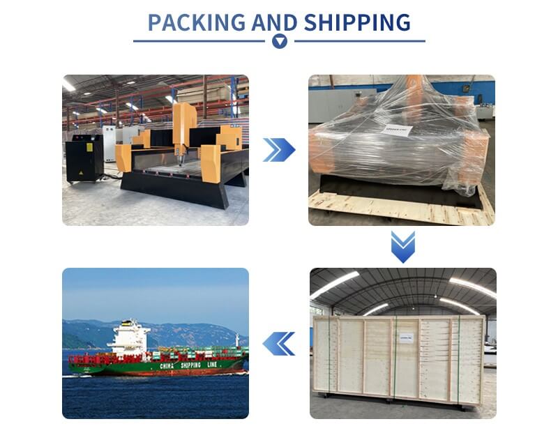 3d stone engraver machine packing and loading