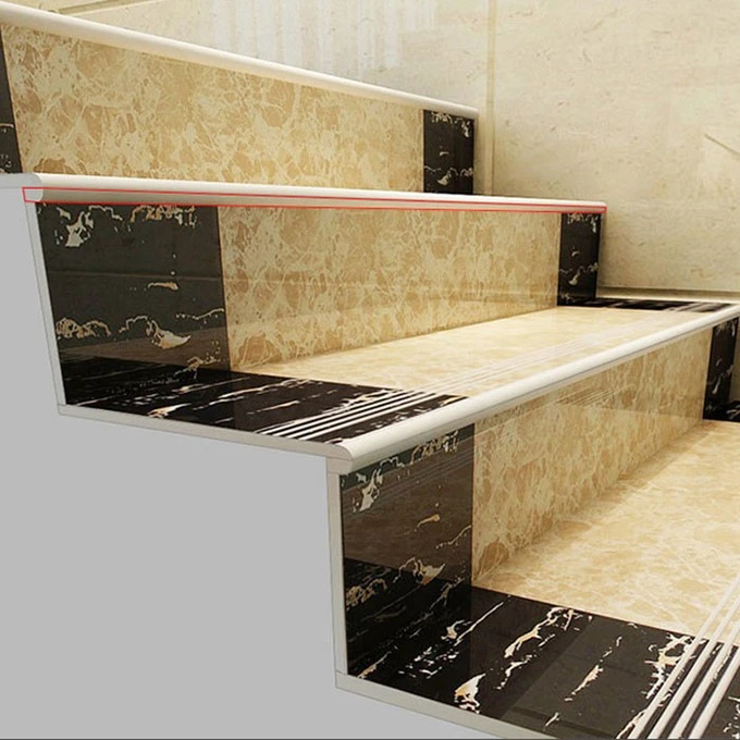stone stairs profiled polished by edge profiling machine