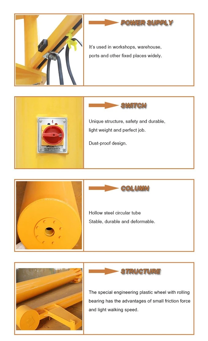 Features of stone slab jib crane Features of stone slab jib crane