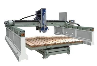 How does a slab cutting machine work?