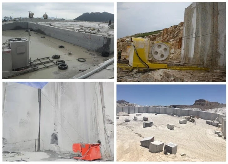 Stone Wire Saw Cutting Machine For Quarry