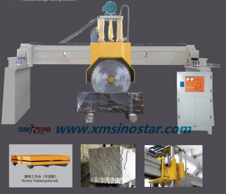 What is the loading capacity of a block cutting machine?
