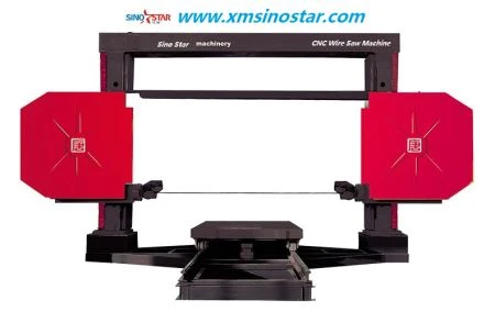 How to adjust the cutting pressure of a block wire saw machine?